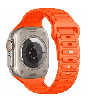 Силиконовый ремешок Defense для Apple Watch 38/40/41/42mm(ser.10) (140-190mm) Orange