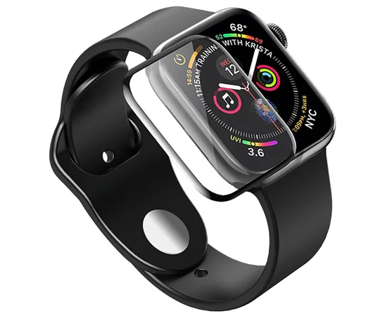 Полимерная пленка VMAX 3D (full glue) для Apple watch 44mm Черный