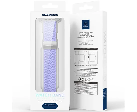 Ремінець Dux Ducis Mixture Ultra для Apple Watch 38/40/41/42mm(ser.10) Misty Purple