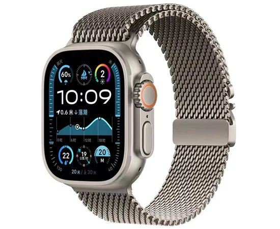 Ремінець Milanese Loop New Design для Apple Watch 38/40/41/42mm Titanium