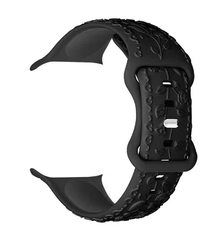 Ремінець Hoco WA30 Flexible series 3D solid color silicone strap для Apple watch 38/40/41mm Black