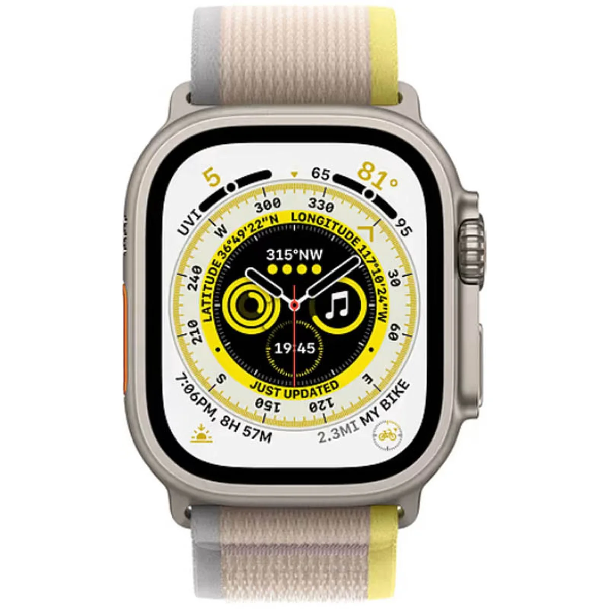 Ремешок Hoco WA14 Original series Apple watch (38/40/41mm) Yellow with White