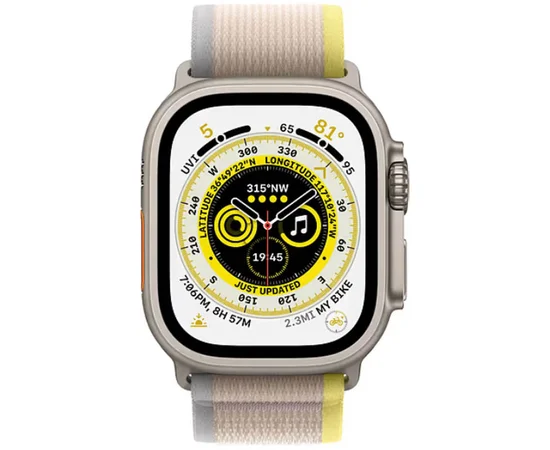 Ремешок Hoco WA14 Original series Apple watch (38/40/41mm) Yellow with White