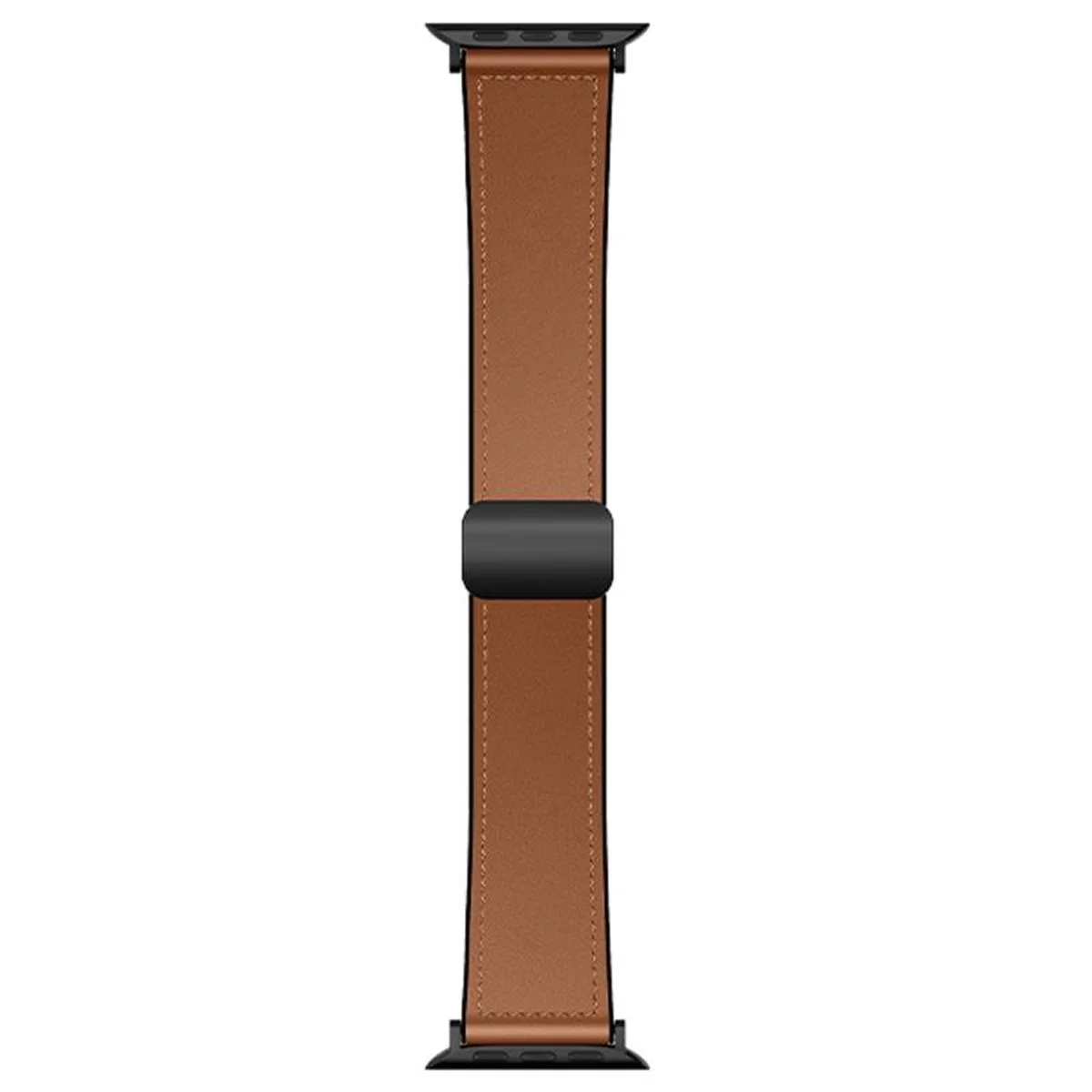 Ремешок Hoco WA34 Basic magnetic buckle silicone leather strap для Apple watch 38/40/41/42mm Brown
