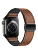 Ремешок Hoco WA34 Basic magnetic buckle silicone leather strap для Apple watch 38/40/41/42mm Brown