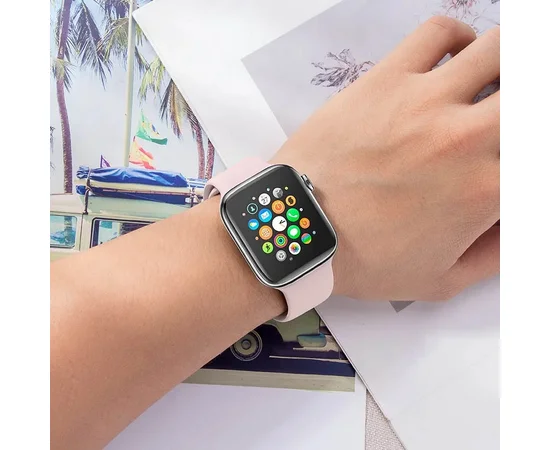 Ремінець Hoco WA01 Flexible series Apple watch (38/40/41mm) Powder Sand