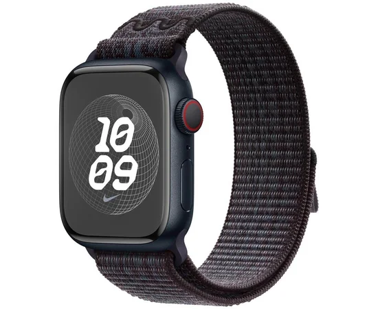 Ремінець Nylon Sport Loop для Apple Watch 42(ser.1-3)/44/45/46/49mm Black / Blue