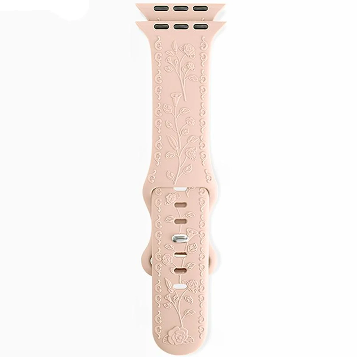 Ремешок Hoco WA30 Flexible series 3D solid color silicone strap для Apple watch 42(ser.1-3)/44/45/49 Powder Sand