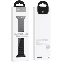 Ремешок Hoco WA23 Original series leather chain magnetic strap для Apple watch 38/40/41mm Black