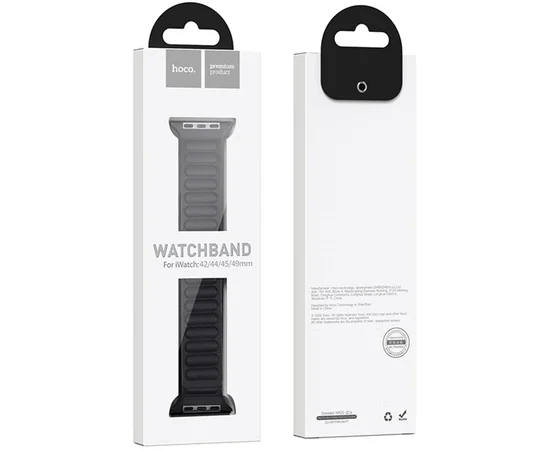 Ремінець Hoco WA23 Original series leather chain magnetic strap для Apple watch 38/40/41mm Black