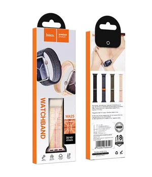 Ремешок Hoco WA25 Original series nylon strap для Apple watch 42(ser.1-3)/44/45/49mm Starlight with Pink