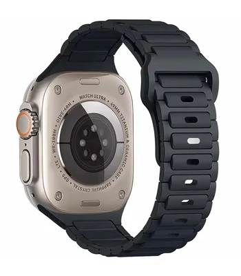 Силіконовий ремінець Defense для Apple Watch 42(ser.1-3)/44/45/46/49mm Midnight Blue