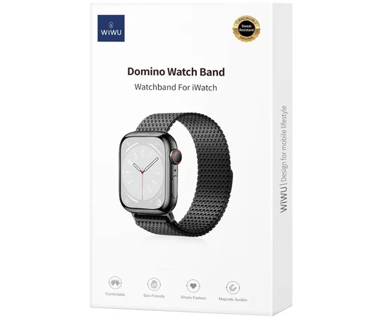 Ремешок WiWU Stainless steel для Apple Watch 38/40/41mm Black