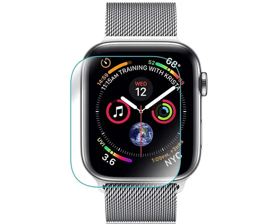 Защитное 3D стекло Nano Optics с УФ лампой для Apple Watch 44mm Прозрачный