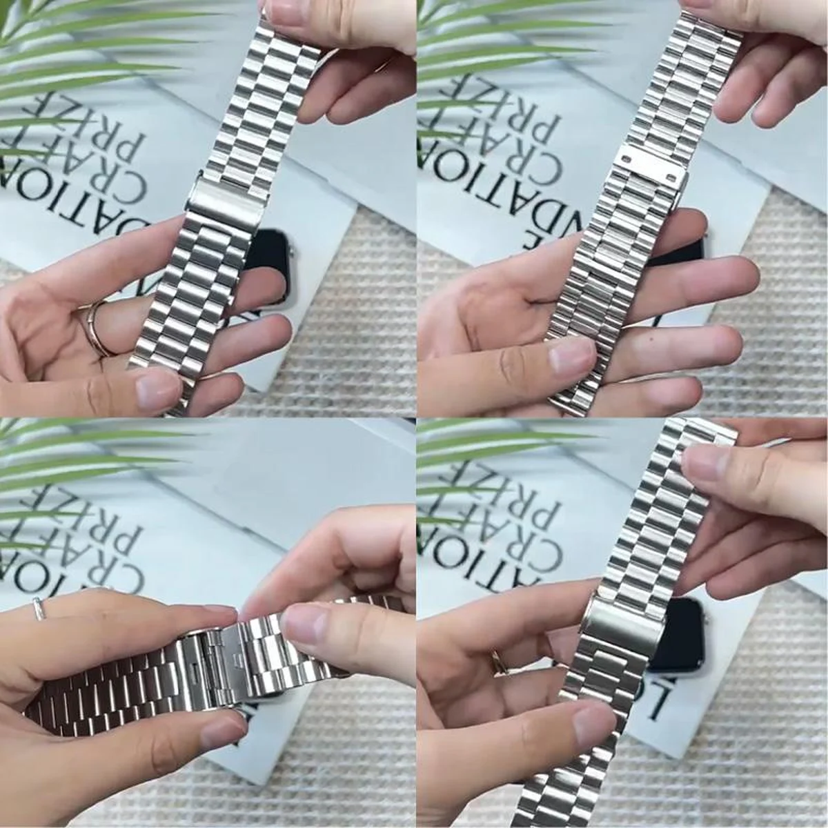 Ремешок Steel Elegance для Apple Watch 42(ser.1-3)/44/45/46/49mm Silver