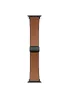 Ремешок Hoco WA34 Basic magnetic buckle silicone leather strap для Apple watch 44/45/46/49mm Brown