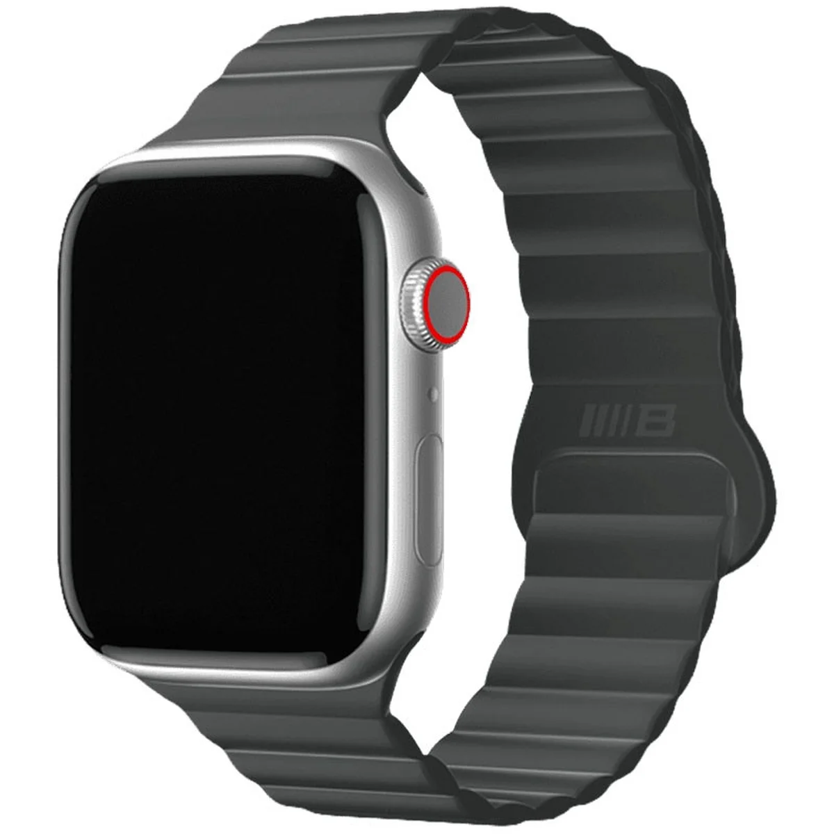 Ремешок BlueO Magnetic Silicone для Apple Watch 42(ser.1-3)/44/45/46/49mm Black
