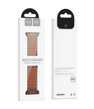 Ремінець Hoco WA23 Original series leather chain magnetic strap для Apple watch 38/40/41mm Brown