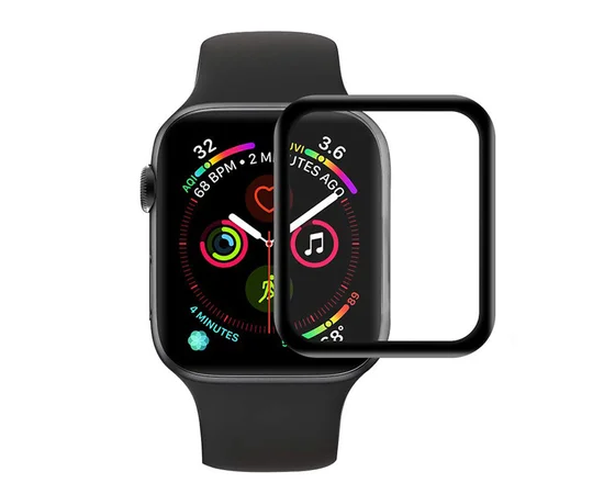 Полимерная пленка 3D (full glue)  для Apple watch 42mm Черный