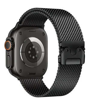 Ремінець Hoco WA33 Original series umbrella buckle Milanese steel strap для Apple watch 38/40/41/42mm Black