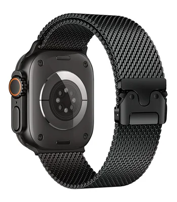 Ремешок Hoco WA33 Original series umbrella buckle Milanese steel strap для Apple watch 38/40/41/42mm Black