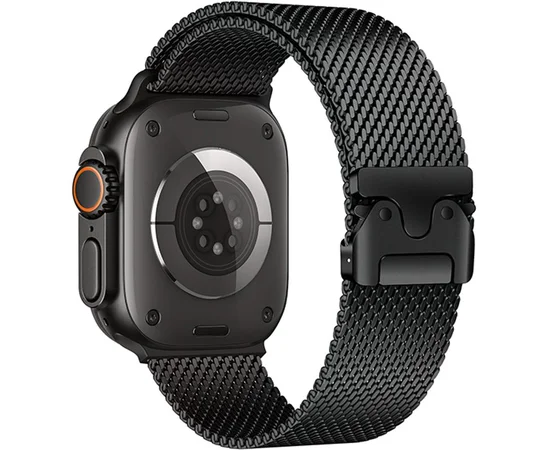 Ремінець Hoco WA33 Original series umbrella buckle Milanese steel strap для Apple watch 38/40/41/42mm Black