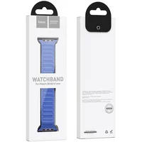 Ремешок Hoco WA23 Original series leather chain magnetic strap для Apple watch 38/40/41mm Klein Blue