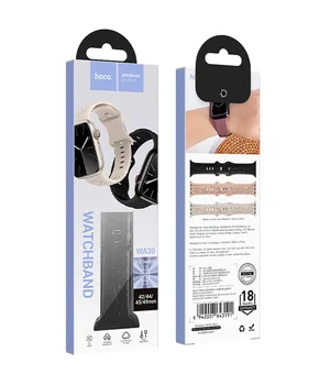 Ремінець Hoco WA30 Flexible series 3D solid color silicone strap для Apple watch 38/40/41mm Black