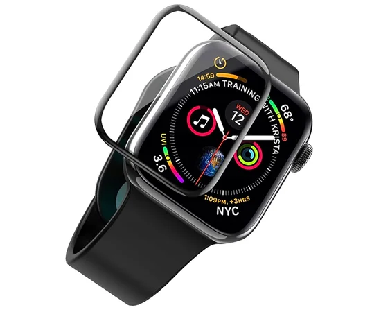 Полимерная пленка VMAX 3D (full glue) для Apple watch 40mm Черный
