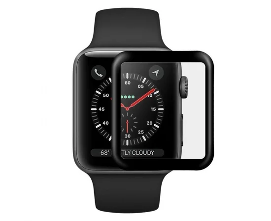 Полимерная пленка Blueo 3D High Molecule (full glue) для Apple watch 44mm Черное