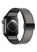 Ремешок Hoco WA34 Basic magnetic buckle silicone leather strap для Apple watch 38/40/41/42mm Dark Gray