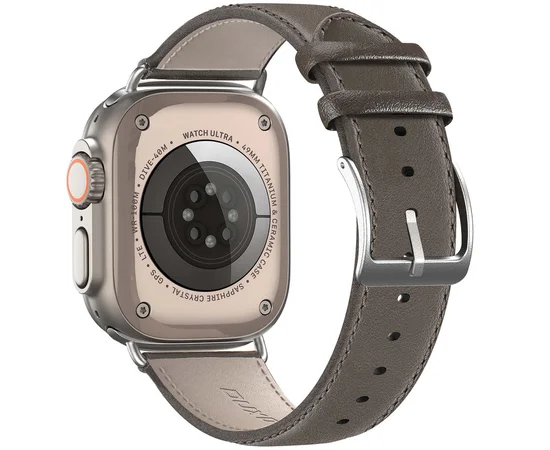 Ремінець Dux Ducis Leather Strap Classic для Apple Watch 38/40/41/42mm(ser.10) Grey