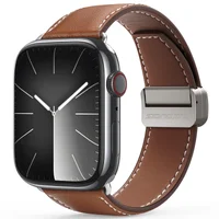 Ремешок Dux Ducis Genuine Leather для Apple Watch 42(ser.1-3)/44/45/46/49mm Brown