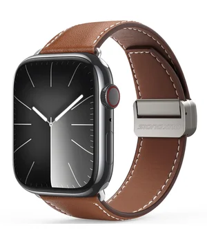 Ремінець Dux Ducis Genuine Leather для Apple Watch 42(ser.1-3)/44/45/46/49mm Brown