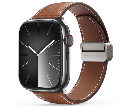Ремінець Dux Ducis Genuine Leather для Apple Watch 42(ser.1-3)/44/45/46/49mm Brown