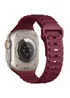 Силиконовый ремешок Defense для Apple Watch 38/40/41/42mm(ser.10) (140-190mm) Wine Red