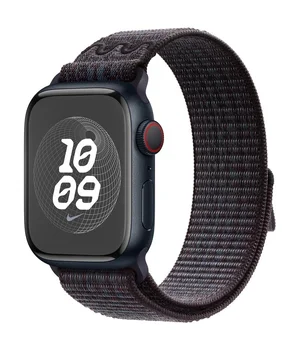 Ремешок Nylon Sport Loop для Apple Watch 38/40/41/42mm(ser.10) Black / Blue