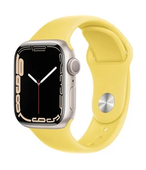 Ремінець Hoco WA01 Flexible series Apple watch (42/44/45/49mm) Light Lemon