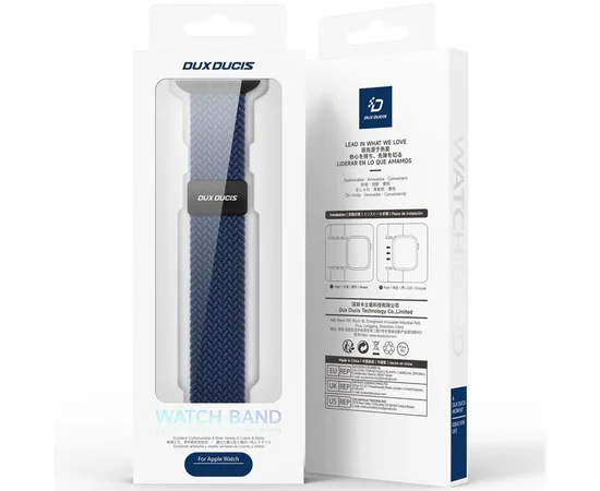 Ремешок Dux Ducis Mixture Ultra для Apple Watch 42(ser.1-3)/44/45/46/49mm Deep Blue
