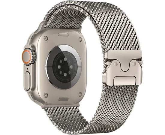 Ремешок Hoco WA33 Original series umbrella buckle Milanese steel strap для Apple watch 44/45/46/49mm Original Color