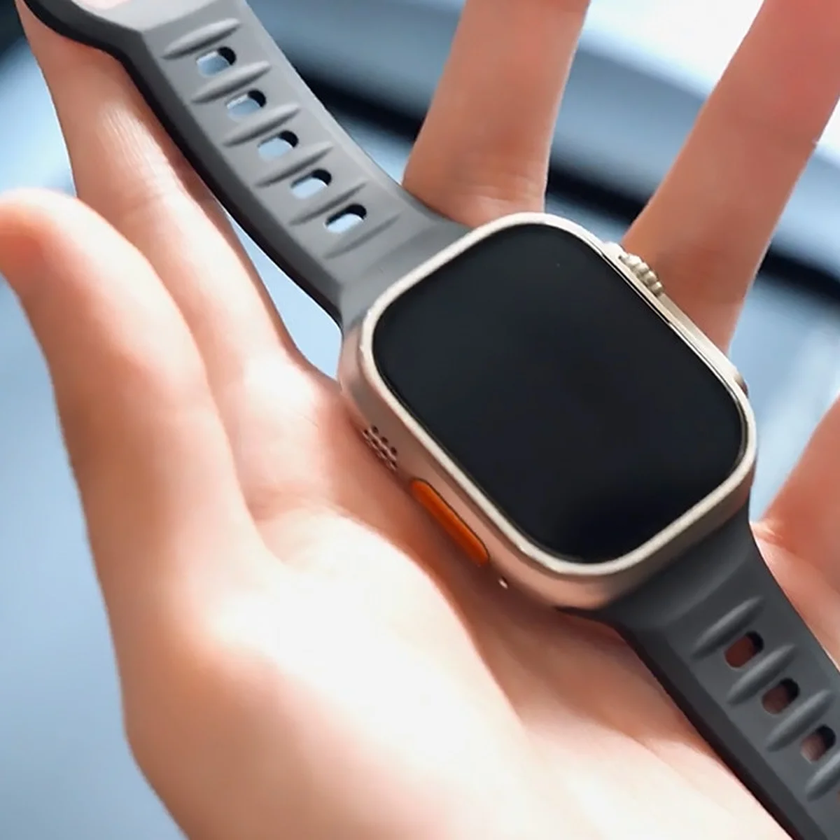 Ремінець BlueO Fluoro Rubber Sport для Apple Watch 42(ser.1-3)/44/45/46/49mm Black