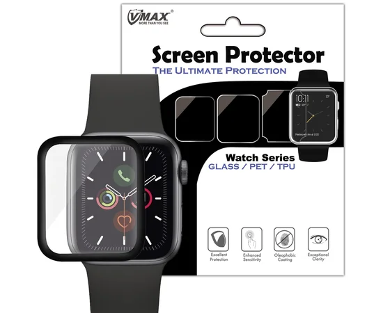 Полимерная пленка VMAX 3D (full glue) для Apple watch 40mm Черный