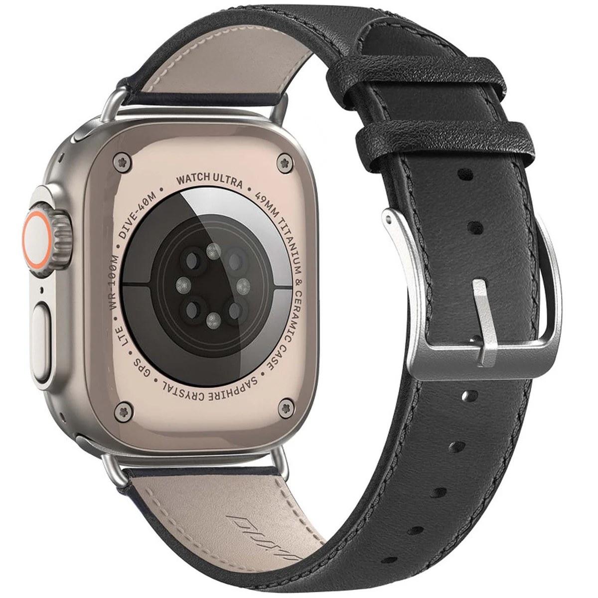 Ремешок Dux Ducis Leather Strap Classic для Apple Watch 38/40/41/42mm(ser.10) Black