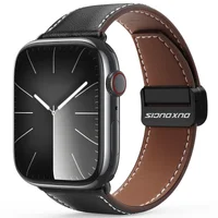 Ремешок Dux Ducis Genuine Leather для Apple Watch 42(ser.1-3)/44/45/46/49mm Black