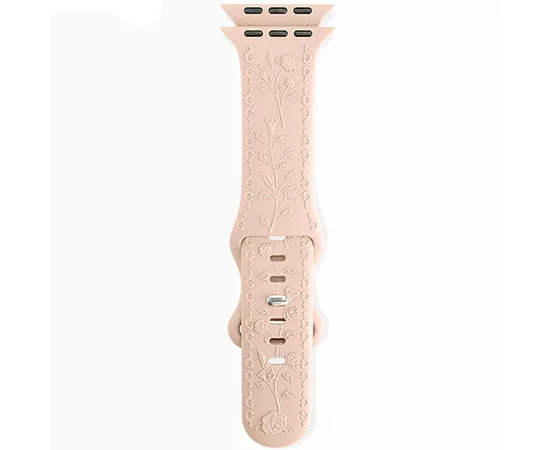 Ремешок Hoco WA30 Flexible series 3D solid color silicone strap для Apple watch 38/40/41mm Powder Sand
