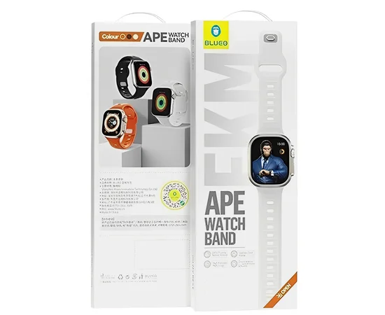 Ремешок BlueO Fluoro Rubber Sport для Apple Watch 42(ser.1-3)/44/45/46/49mm Black