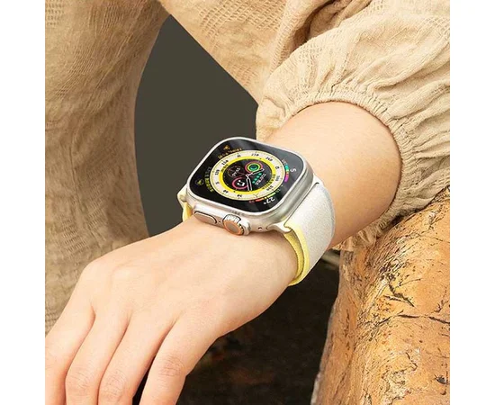 Ремешок Hoco WA14 Original series Apple watch (38/40/41mm) Yellow with White