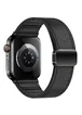 Ремінець Hoco WA34 Basic magnetic buckle silicone leather strap для Apple watch 38/40/41/42mm Black