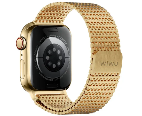 Ремешок WiWU Stainless steel для Apple Watch 38/40/41mm Gold