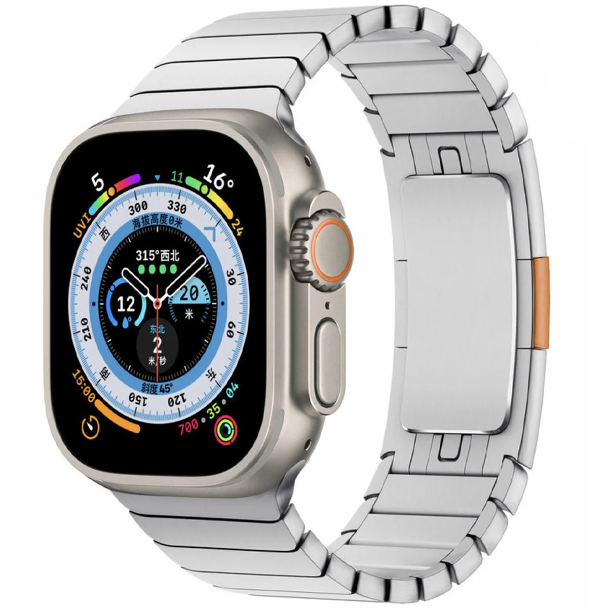 Ремінець Steel для Apple Watch 38/40/41/42mm Silver